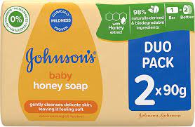 Johnson's baby Honey Duo pack tualetes ziepes 2X90g