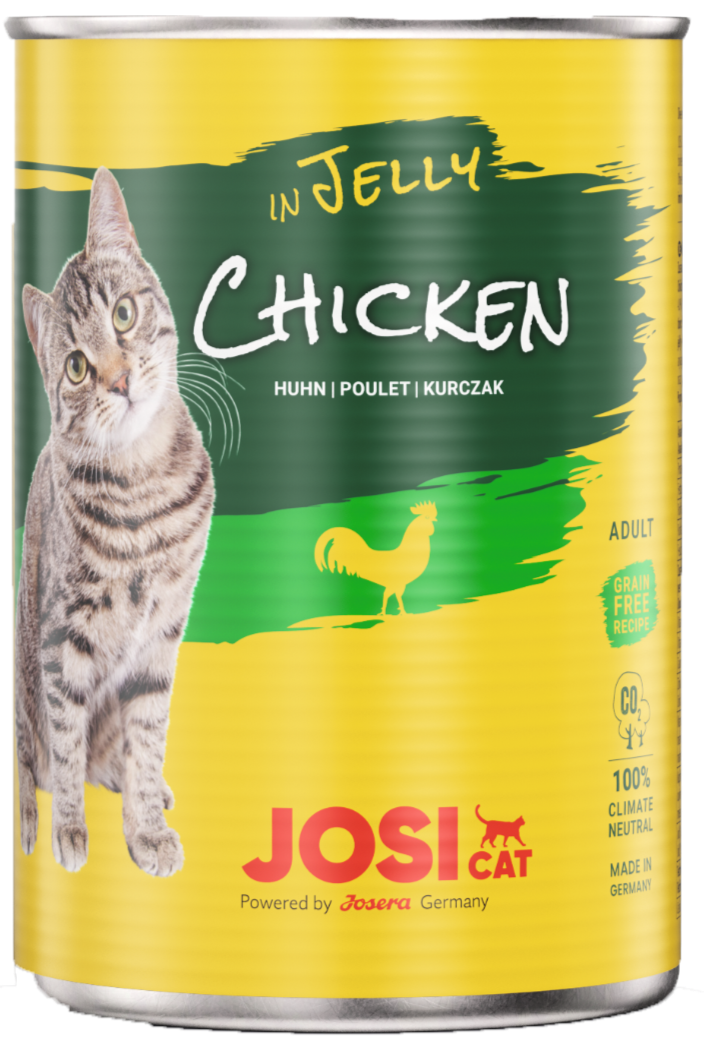 JOSERA JosiCat Chicken in jelly konservi kaķiem 400g