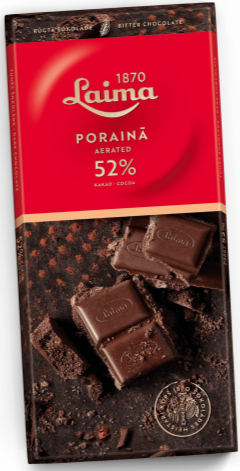 LAIMA porainā tumšā šokolāde 52% 90g