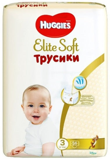 HUGGIES Elite Soft 3 6-11kg 54 gab.