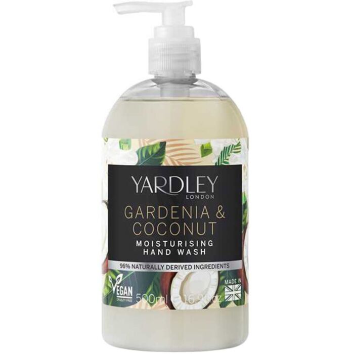 YARDLEY Gardenia & Coconut škidrās ziepes 500ml