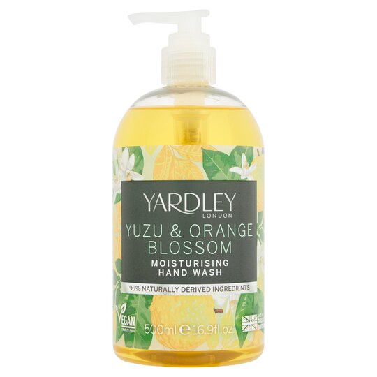 YARDLEY Yuzu & Orange Blossom škidrās ziepes 500ml