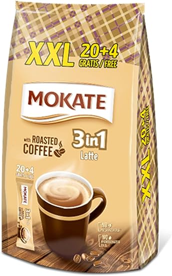 MOKATE Latte XXL 3 in1 kafijas dzēriens 15g x 24 gab.