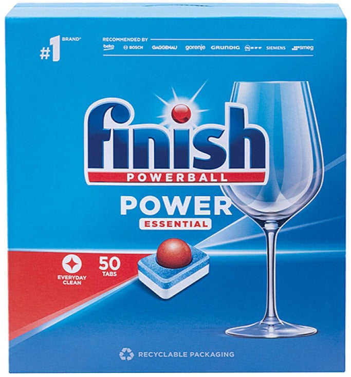 FINISH Power Essential tabletes trauku mazgāšanai 50 gab.
