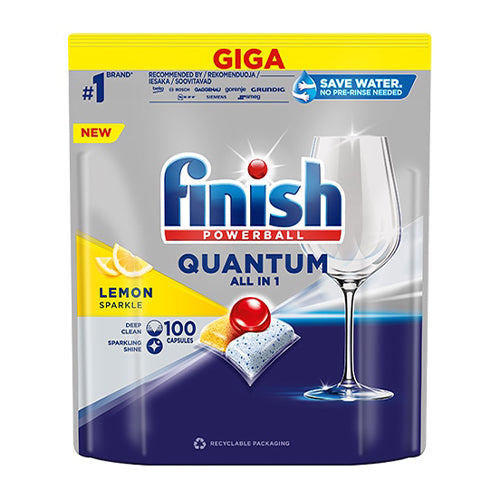 FINISH Quantum Lemon tabletes trauku mazgāšanai 100 gab.