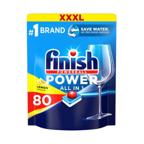 FINISH Power Ball XXXL Lemon tabletes trauku mazgāšanai 80 gab.