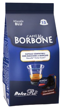 BORBONE Dolce Gusto Blu kafijas kapsulas 15 gab.