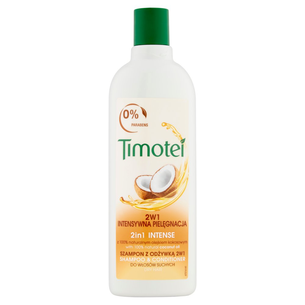 TIMOTEĪ Coconut oil 2in1 šampūns un kondicionieris 400ml