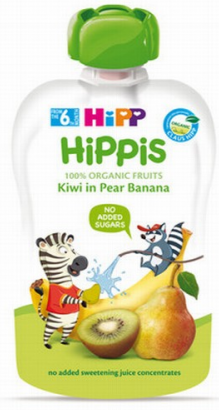 HIPP kivi un banāni ar bumbieriem tūbiņā BIO 100g