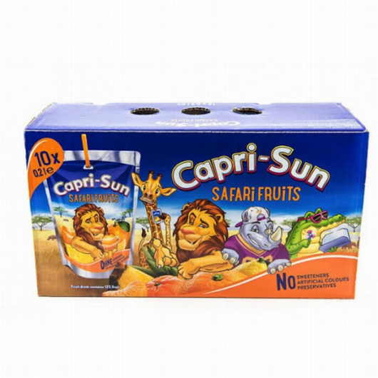 CAPRI-SUN Safari Fruits dzēriens (200ml x 10 iepakojumi)