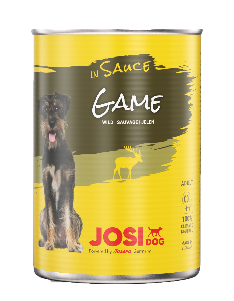 JOSERA JosiDog Game in sauce konservi suņiem 415g
