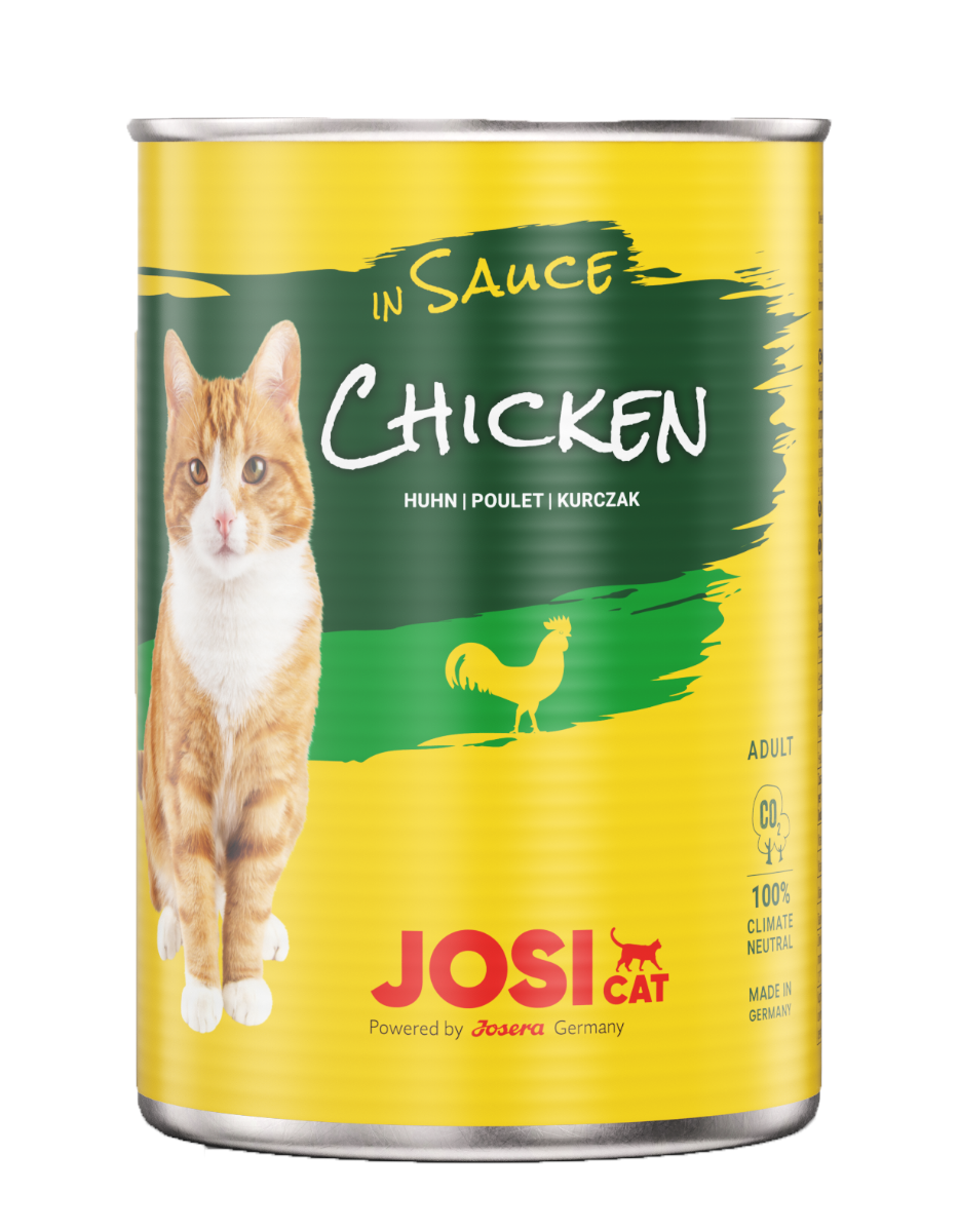 JOSERA JosiCat Chicken in sauce konservi kaķiem 415g