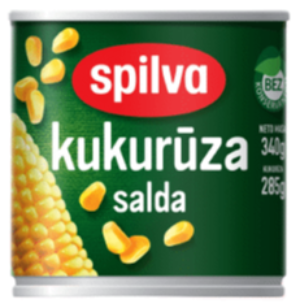 Spilva konservēta saldā kukurūza 0.43kg