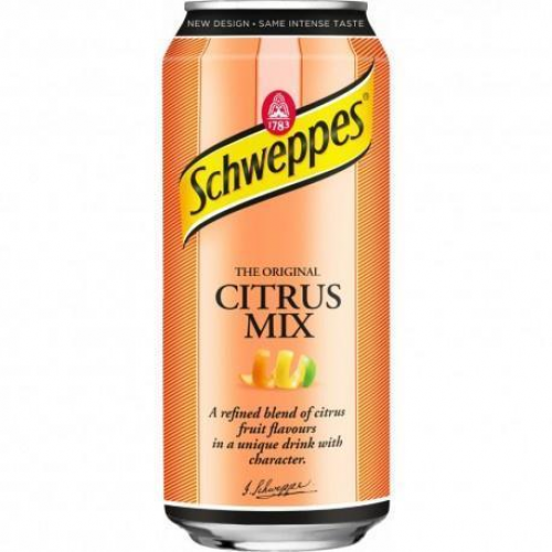 SCHWEPPES Citrus Mix gāzēts dzēriens 0.33l, bundža