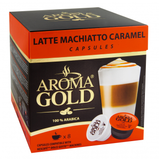AROMA GOLD Latte Macchiato Caramel kafijas kapsulas 180g