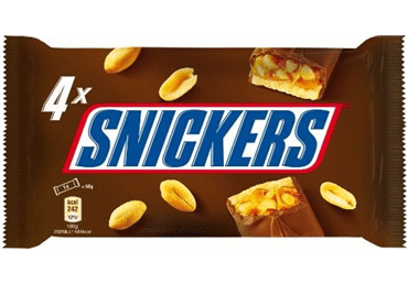 SNICKERS 4-pack šokolāde 200g
