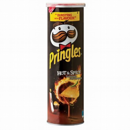 PRINGLES Hot & Spicy Chips kartupeļu čipsi 165g