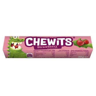 CHEWITS Strawberry košļājamās konfektes 29g