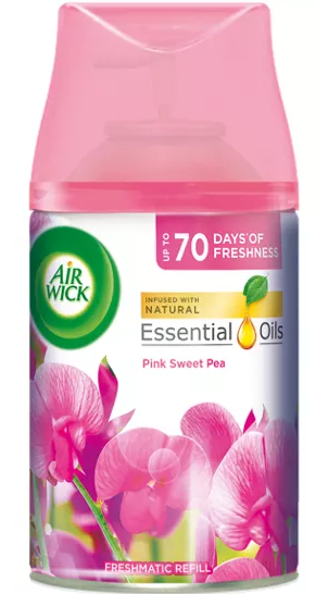 AIR WICK Freshmatic Pink Sweet Pea automātiskā gaisa atsvaidzinātāja rezerve 250ml