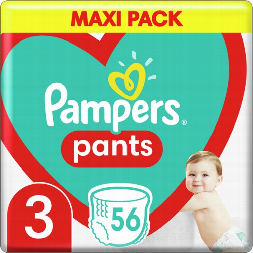 PAMPERS Pants No.3 Maxi 6-11kg 56 gab.