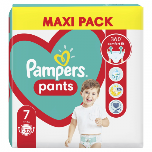 PAMPERS Pants No.7 Maxi pack 17+kg 32 gab.