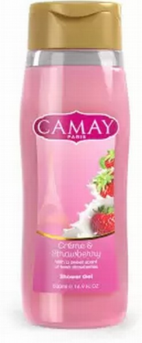 CAMAY Creme & Strawberry dušas želeja 500ml